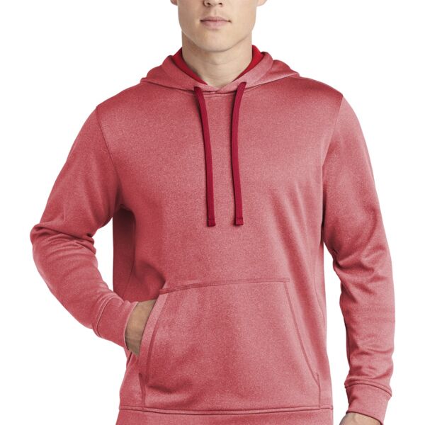 PosiCharge ® Sport Wick ® Heather Fleece Hooded Pullover Thumbnail