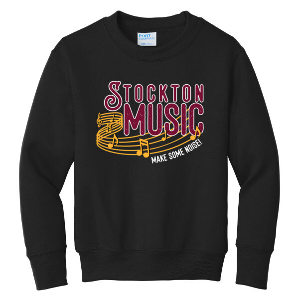 Stockton Music 2026 - Youth Core Fleece Crewneck Sweatshirt Thumbnail